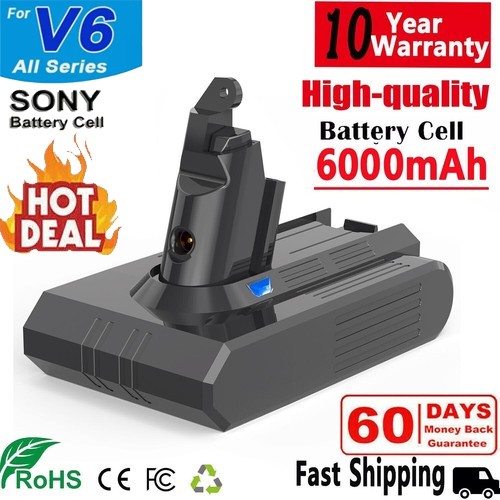 For dyson 6 - 21.6v, 6.0ah